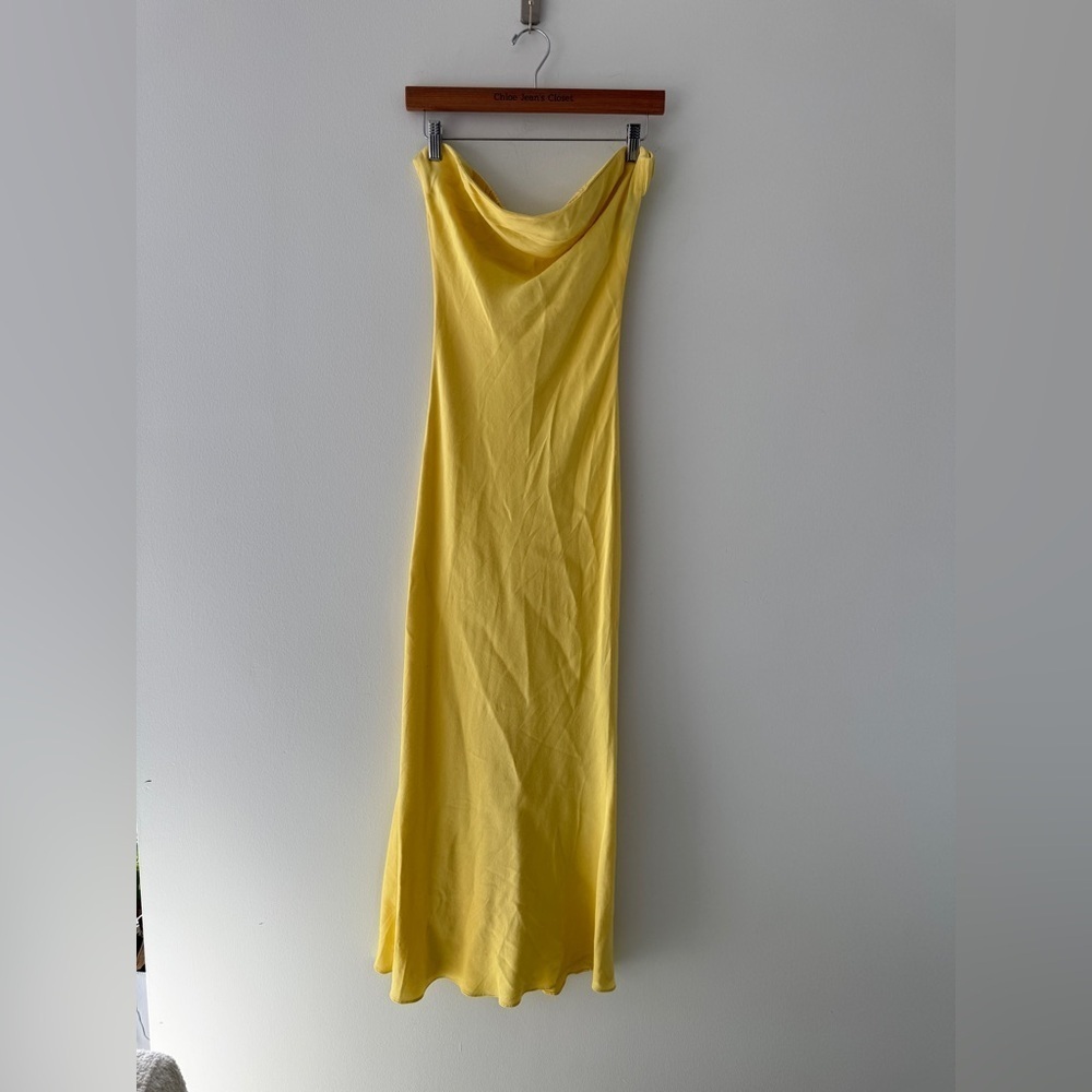 SUMMER AWAY Matera Strapless Maxi Dress in Yellow M - Picture 7 of 10
